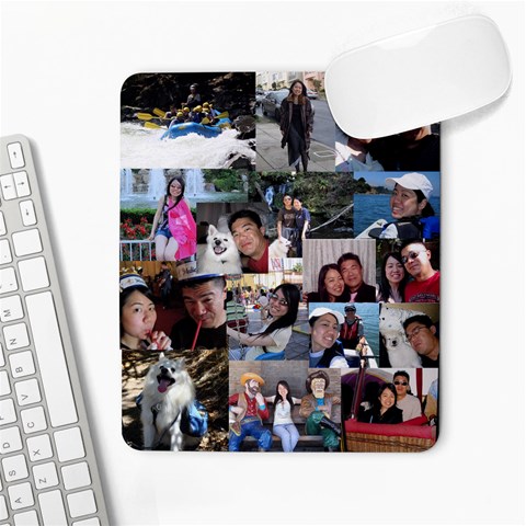 Collage By Anthony Jung 9.25 x7.75  Mousepad - 1
