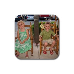 kids coaster  - Rubber Coaster (Square)