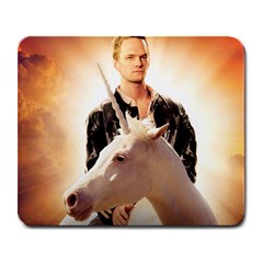 Neil Patrick Harris on a Unicorn - Large Mousepad