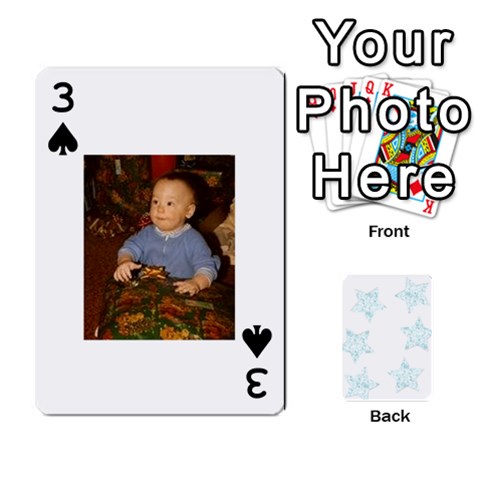 Deck Of Playing Cards By Bonnie Peloquin Front - Spade3