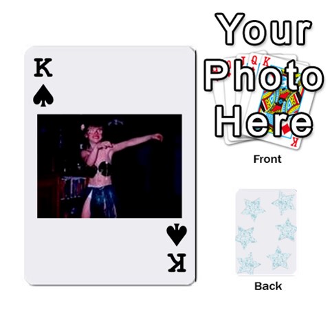 King Deck Of Playing Cards By Bonnie Peloquin Front - SpadeK