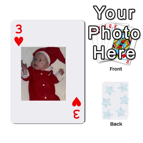 Deck Of Playing Cards By Bonnie Peloquin Front - Heart3