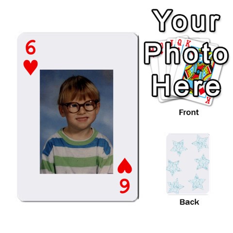 Deck Of Playing Cards By Bonnie Peloquin Front - Heart6