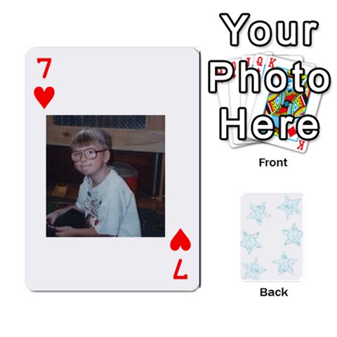 Deck Of Playing Cards By Bonnie Peloquin Front - Heart7