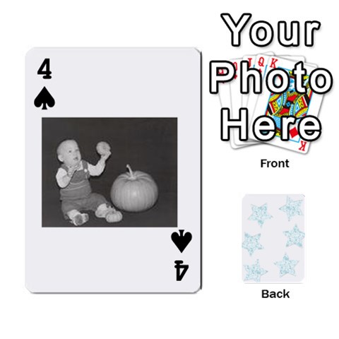 Deck Of Playing Cards By Bonnie Peloquin Front - Spade4
