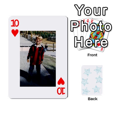 Deck Of Playing Cards By Bonnie Peloquin Front - Heart10