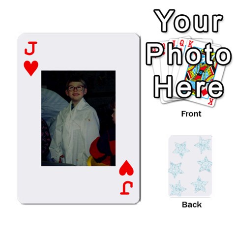 Jack Deck Of Playing Cards By Bonnie Peloquin Front - HeartJ
