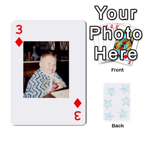 Deck Of Playing Cards By Bonnie Peloquin Front - Diamond3