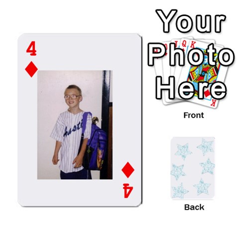 Deck Of Playing Cards By Bonnie Peloquin Front - Diamond4