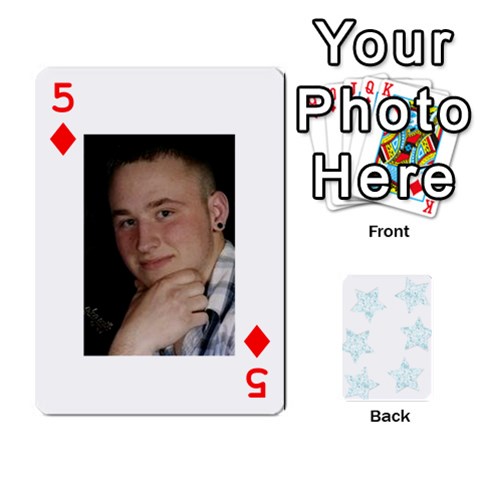 Deck Of Playing Cards By Bonnie Peloquin Front - Diamond5