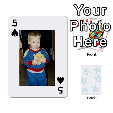 Deck Of Playing Cards By Bonnie Peloquin Front - Spade5