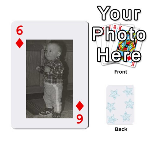 Deck Of Playing Cards By Bonnie Peloquin Front - Diamond6