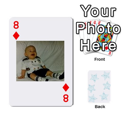Deck Of Playing Cards By Bonnie Peloquin Front - Diamond8