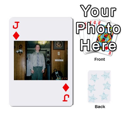 Jack Deck Of Playing Cards By Bonnie Peloquin Front - DiamondJ