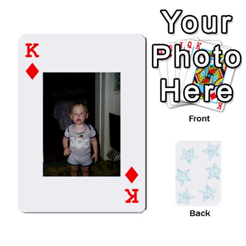 King Deck Of Playing Cards By Bonnie Peloquin Front - DiamondK