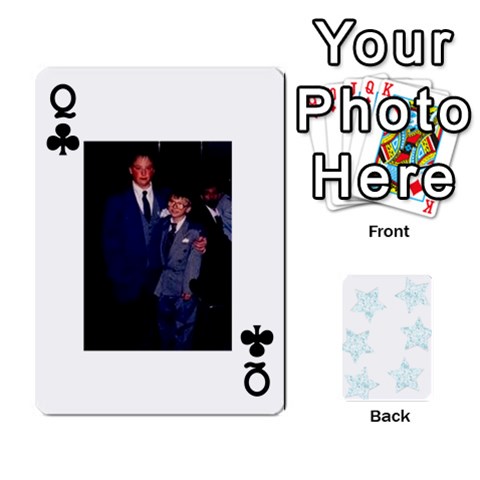 Queen Deck Of Playing Cards By Bonnie Peloquin Front - ClubQ
