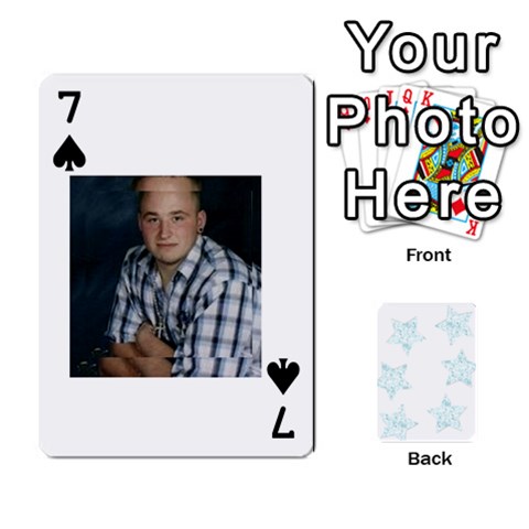 Deck Of Playing Cards By Bonnie Peloquin Front - Spade7
