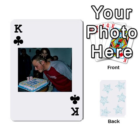 King Deck Of Playing Cards By Bonnie Peloquin Front - ClubK
