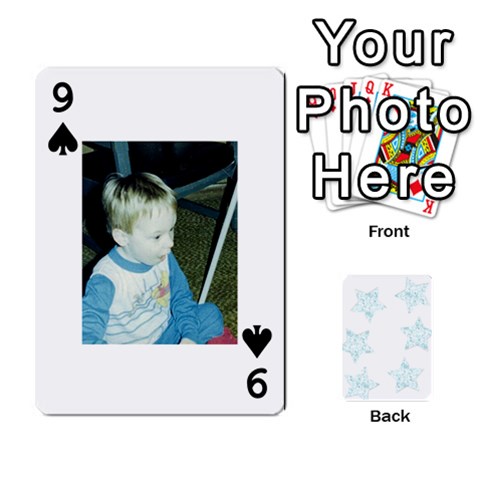 Deck Of Playing Cards By Bonnie Peloquin Front - Spade9
