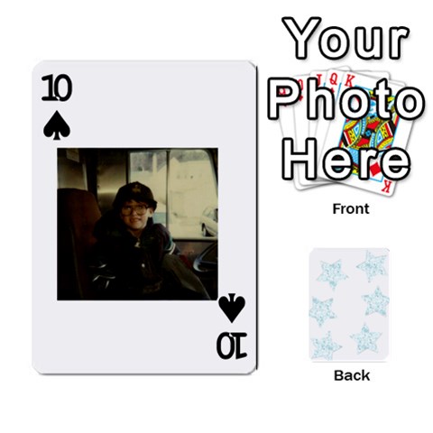 Deck Of Playing Cards By Bonnie Peloquin Front - Spade10
