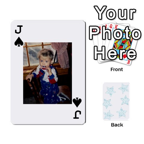 Jack Deck Of Playing Cards By Bonnie Peloquin Front - SpadeJ