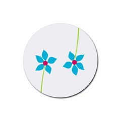 Spring Set Coaster 3 - Rubber Coaster (Round)