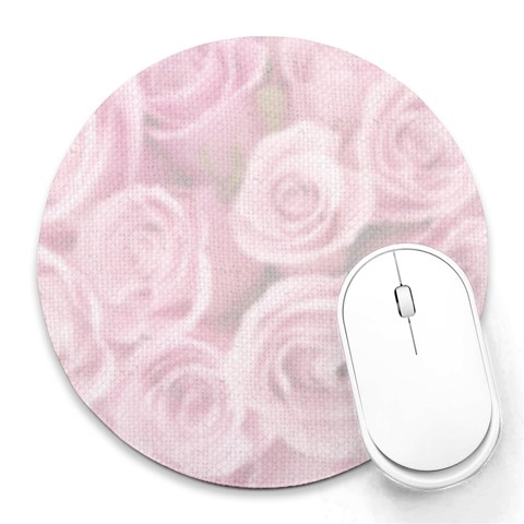 Flower By Anne To 8 x8  Round Mousepad - 1