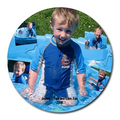 Jadens mousepad - Collage Round Mousepad