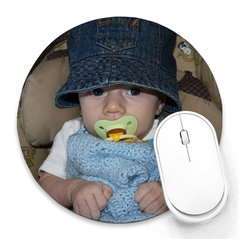 Mousepad By Jennifer Clemmensen 8 x8  Round Mousepad - 1