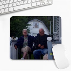 My Parents (loves them very much& misses them. - Large Mousepad