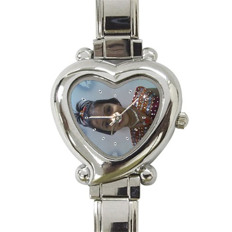 Heart Italian Charm Watch By Chetan Front