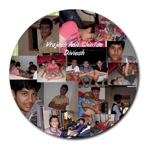 Pad By Chintan 8 x8  Round Mousepad - 1