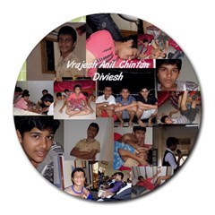 PAD - Collage Round Mousepad
