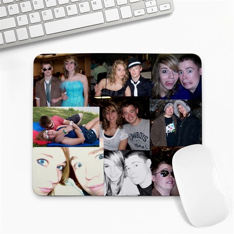 Alyssa And Dave Mousepad Collage By Dave Parrish 9.25 x7.75  Mousepad - 1