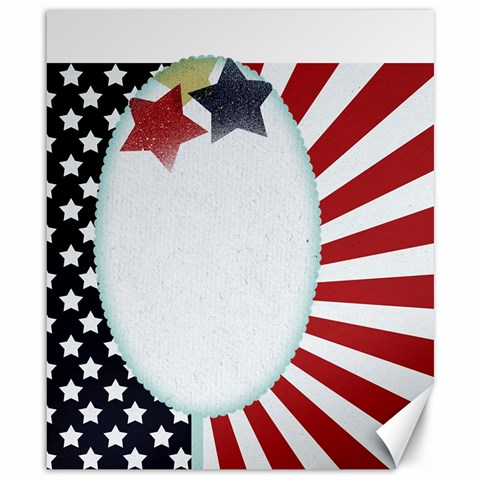 Patriotic By Linnell Fowers 8.15 x9.66  Canvas - 1
