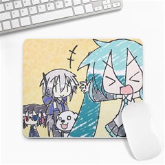 anime girl - Large Mousepad