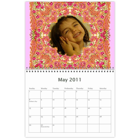 Moms  Birthday Calendar By Diana Davis May 2011