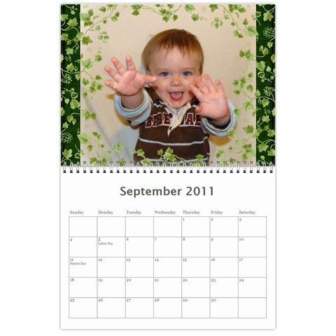 Moms  Birthday Calendar By Diana Davis Sep 2011