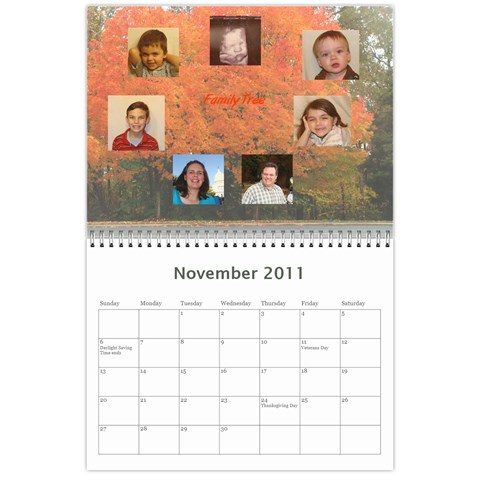 Moms  Birthday Calendar By Diana Davis Nov 2011