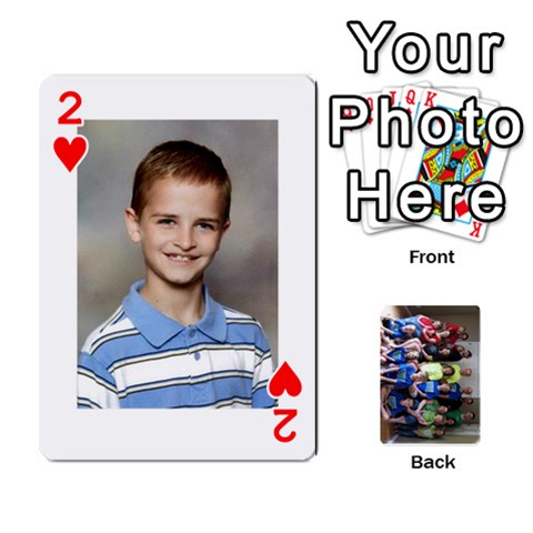 Grandkids Playing Cards By Kathy Rayhons Front - Heart2