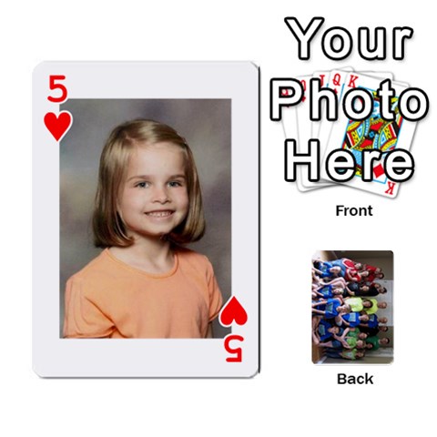 Grandkids Playing Cards By Kathy Rayhons Front - Heart5
