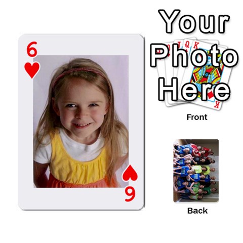 Grandkids Playing Cards By Kathy Rayhons Front - Heart6