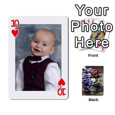Grandkids Playing Cards By Kathy Rayhons Front - Heart10