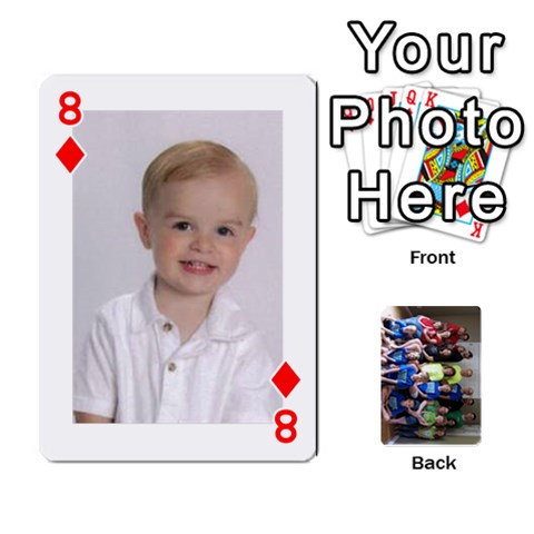 Grandkids Playing Cards By Kathy Rayhons Front - Diamond8