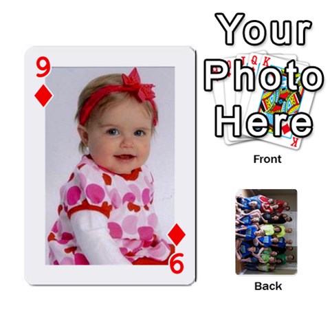 Grandkids Playing Cards By Kathy Rayhons Front - Diamond9