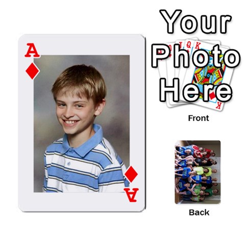 Ace Grandkids Playing Cards By Kathy Rayhons Front - DiamondA
