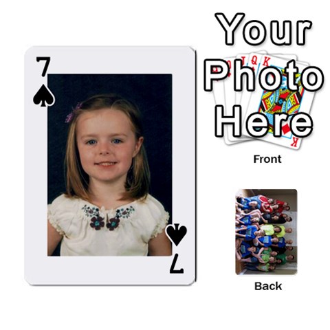 Grandkids Playing Cards By Kathy Rayhons Front - Spade7