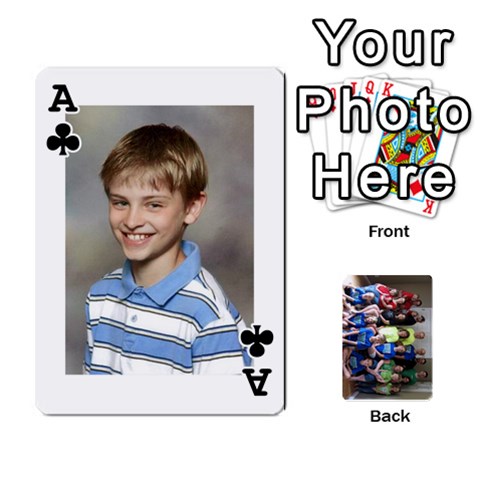 Ace Grandkids Playing Cards By Kathy Rayhons Front - ClubA