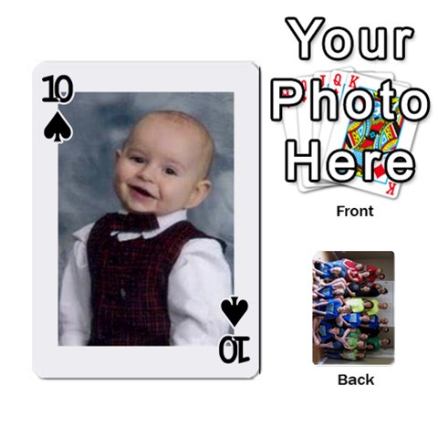 Grandkids Playing Cards By Kathy Rayhons Front - Spade10