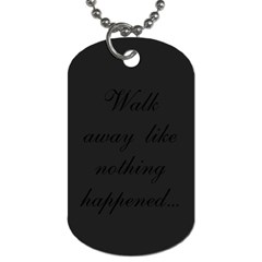 WalkAway - Dog Tag (Two Sides)